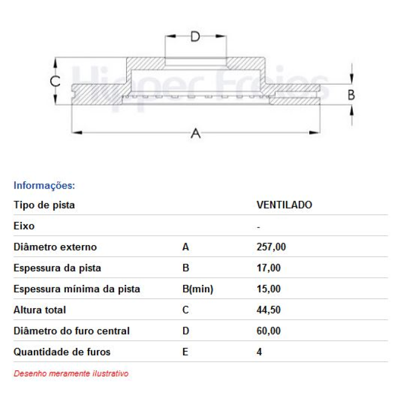Disco Freio Diant Hf53c Hf