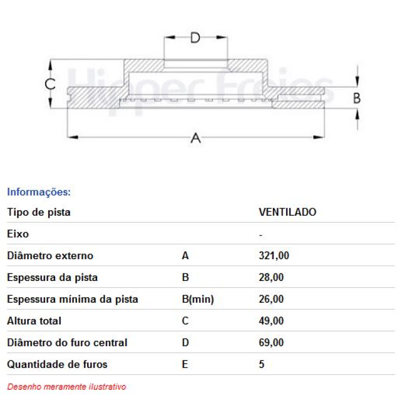 Disco Freio Diant Hf329 Hf