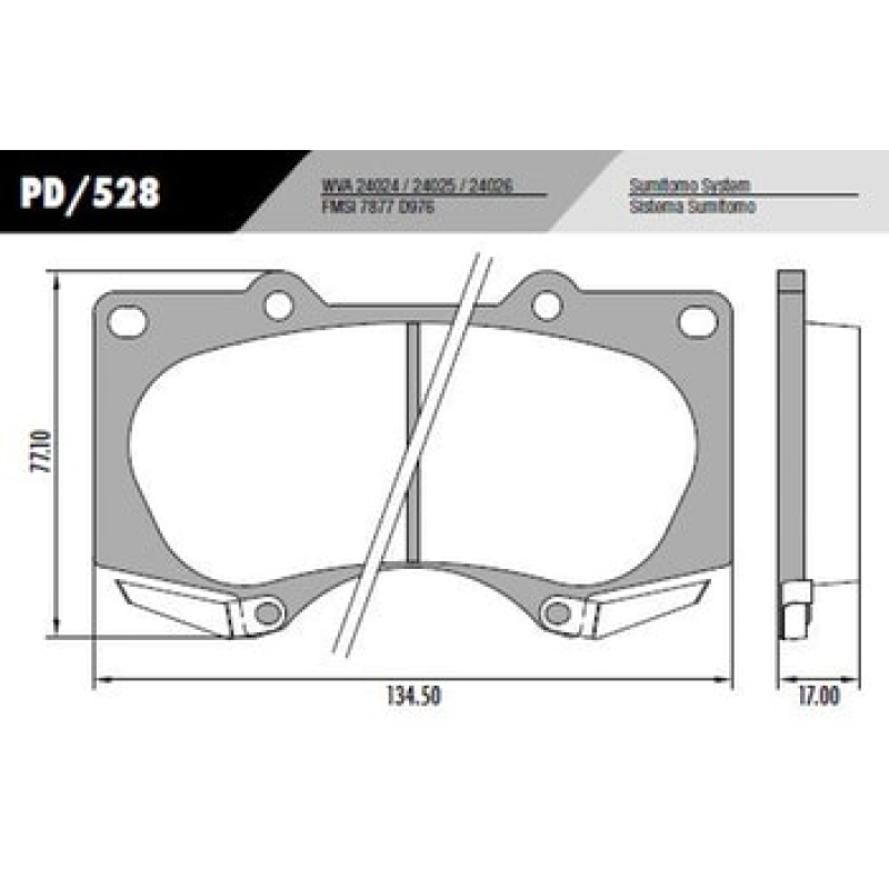 Pastilha Freio Pd528 Frasle