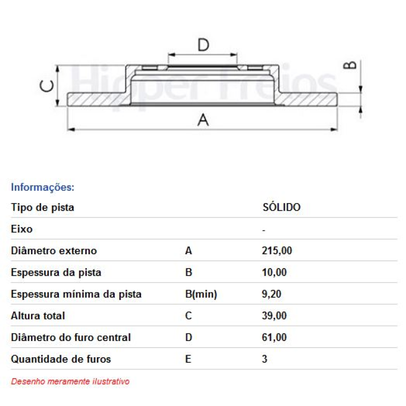 Disco Freio Hf705a Hf