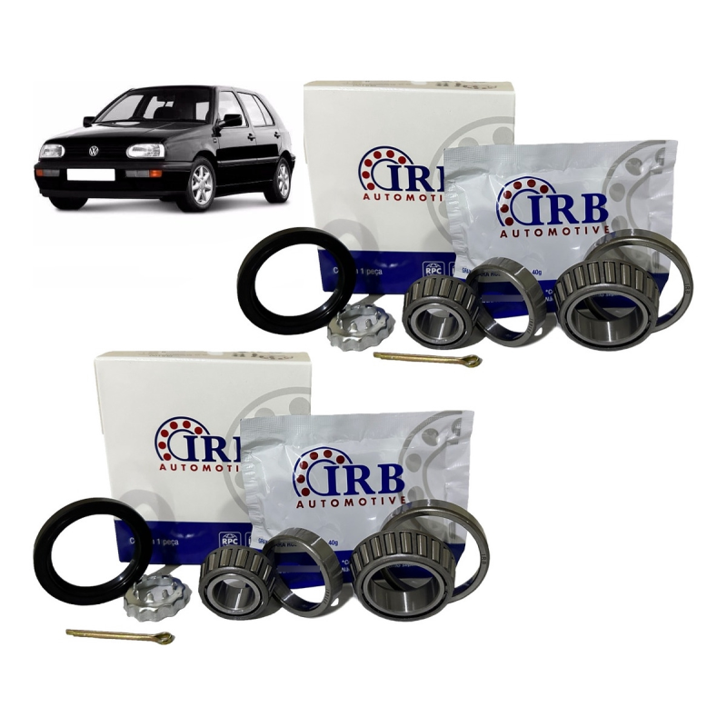2 KIT ROLAMENTO RODA TRASEIRA GOL QUADRADO BOLA G2 G3 G4 G5 IRB